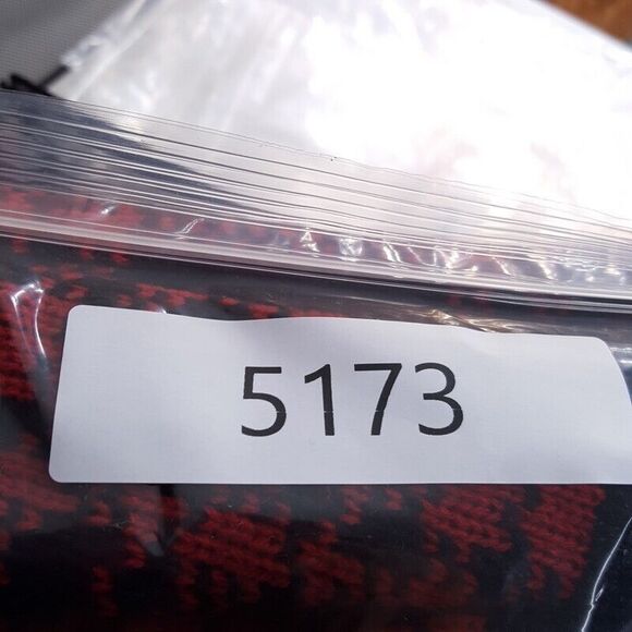 TALLY HO Womens Sweater Medium Red Plaid Zip Up Turtleneck Pockets Coatigan - Picture 7 of 7